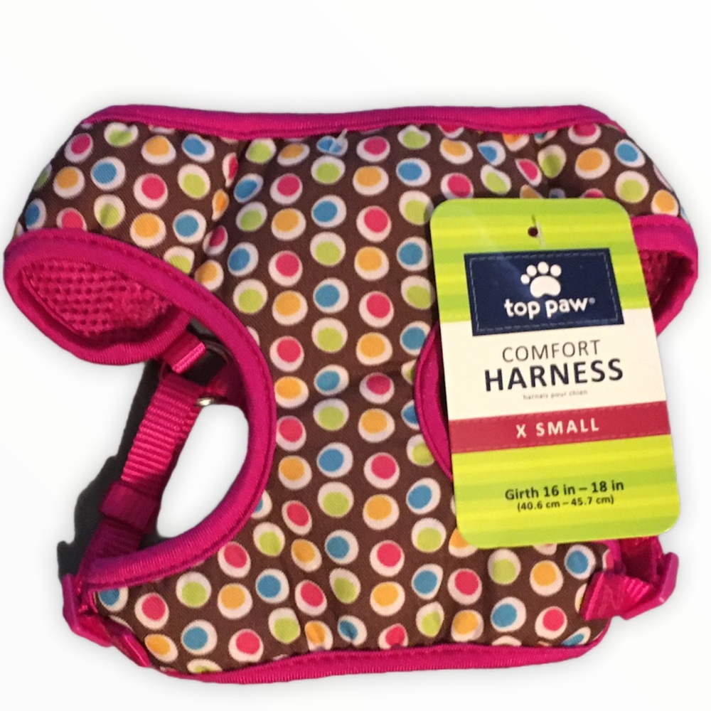 Top Paw Comfort Dog Harness Groovy Dot XS